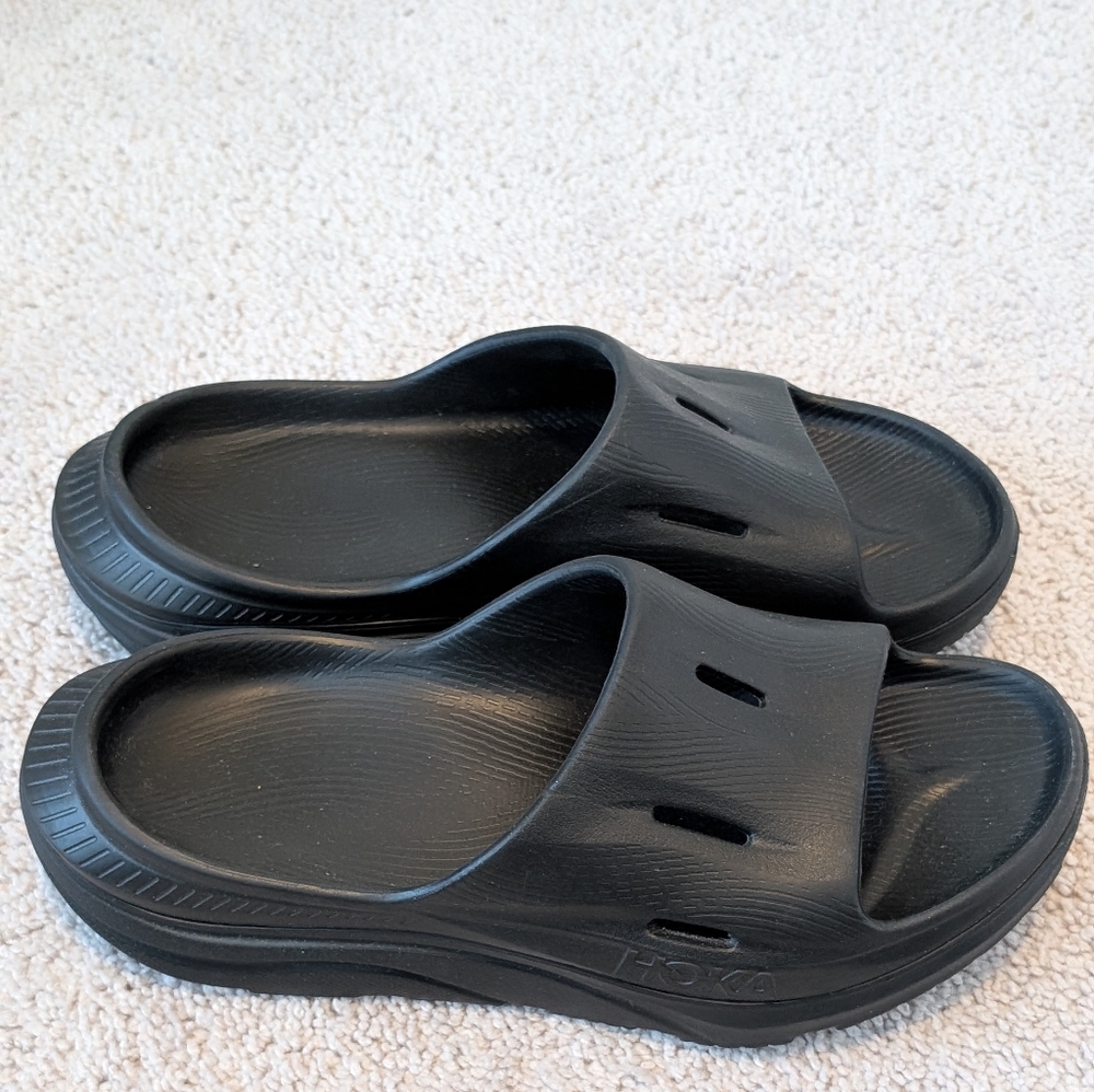 Hoka Ora Recovery Slide 3 Black Men’s Size 7 Women's Size 9 Unisex Comfort - Picture 7 of 12